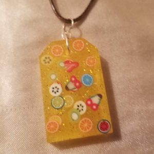 Tag Summer Time Fun Brown Cord Necklace