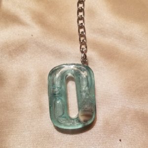 Number 0 Ocean Keychain