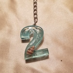 Number 2 Ocean Keychain