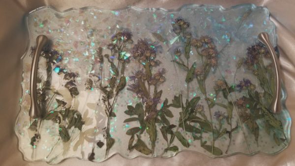 Manitoba Wild Flower Serving Tray & Coaster Set - Image 3