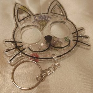 Cat Face Keychain