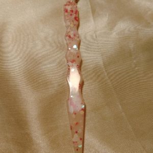 Opaque/Glitter Glow-in-the-Dark Flat Sword Keychain