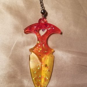 Yellow/Orange/Red Dagger Keychain