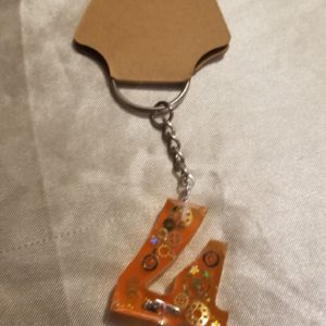 Number 4 O'Clock Parts Keychain