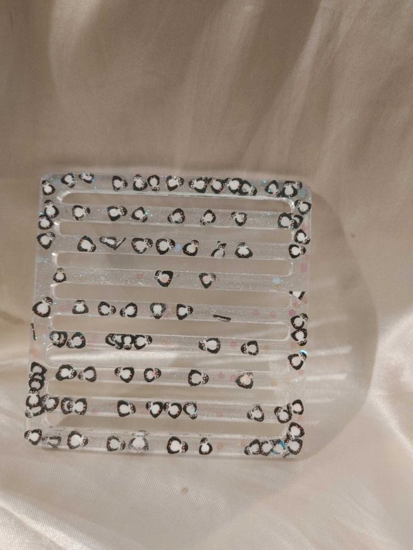 Bars Penguin/White Glitter Coaster