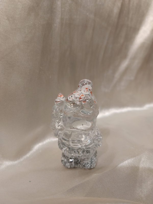Santa Clear/Santa Glitter/Silver Flakes Figurine