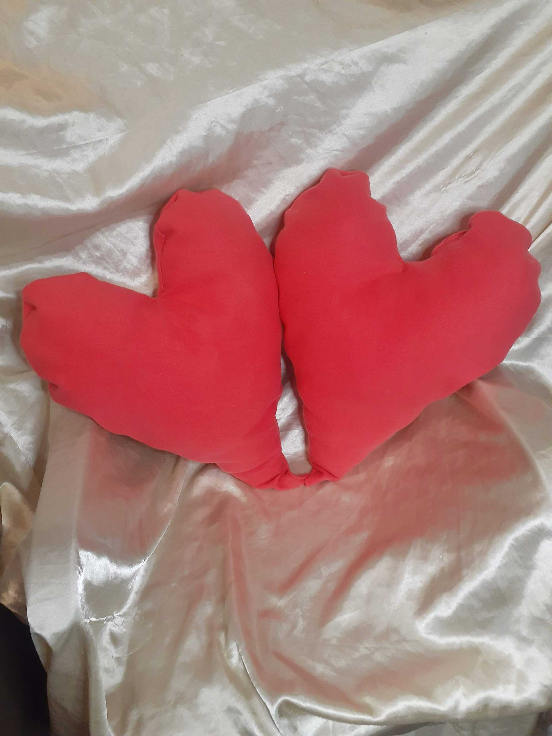 Heart Pillows - Matching Pair