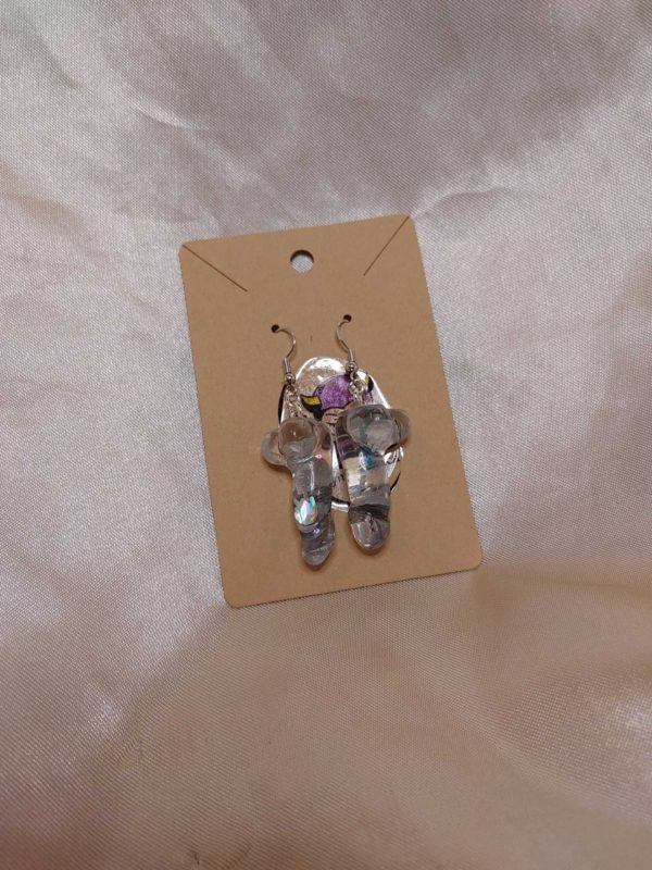 Fucking Dick Mini Penis Silver Tone Post Earrings