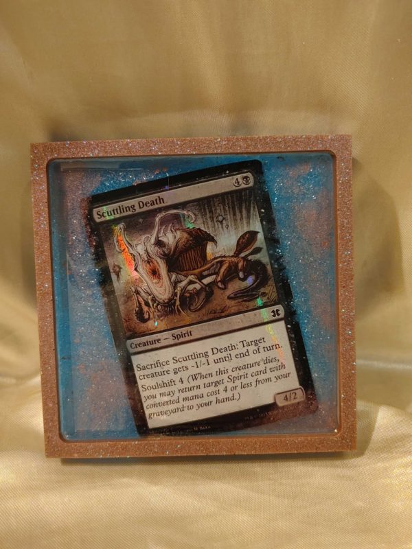 Magic the Gathering Card Blue Glow-in-the-Dark Coaster/Tray
