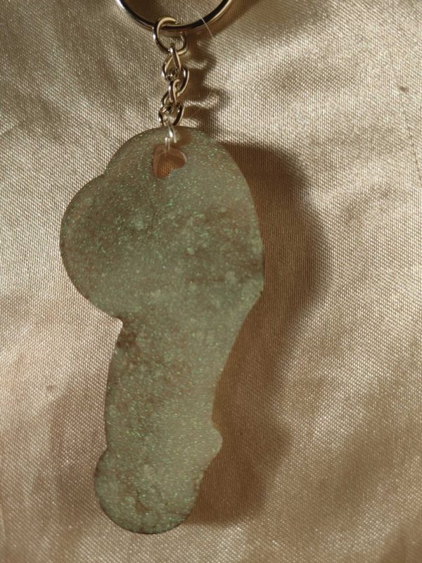 Green/Black Pretty Penis Keychain Style 1