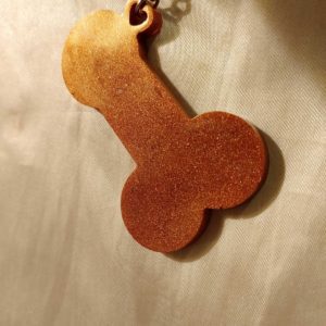 Iridescent Brown Pretty Penis Keychain Style 2