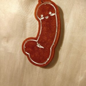 Iridescent Brown Pretty Penis Keychain Style 3