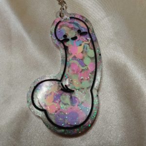 Tons of Cum Pretty Penis Keychain Style 3