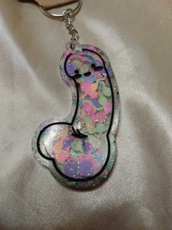 Tons of Cum Pretty Penis Keychain Style 3