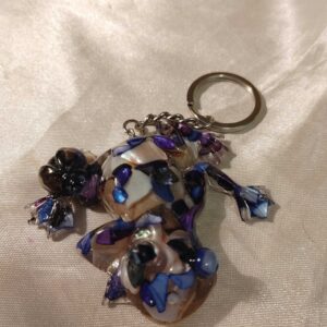 Frog & Bug Broken Shells Keychain