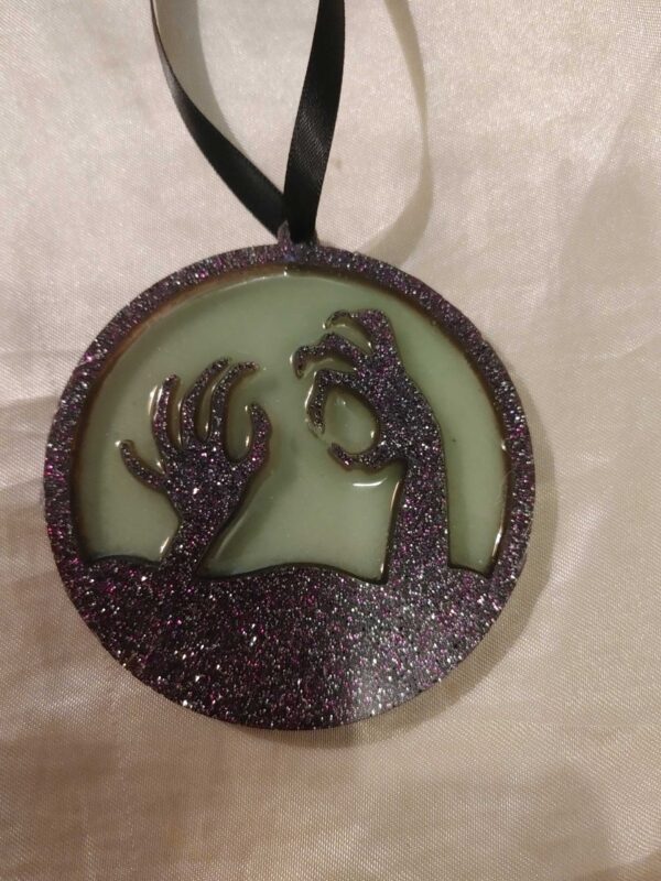 Spooky Hands Glow-in-the-Dark Hanging Ornament