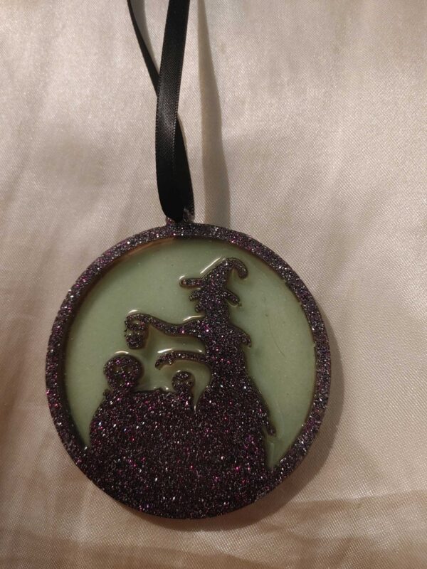 Witch Glow-in-the-Dark Hanging Ornament