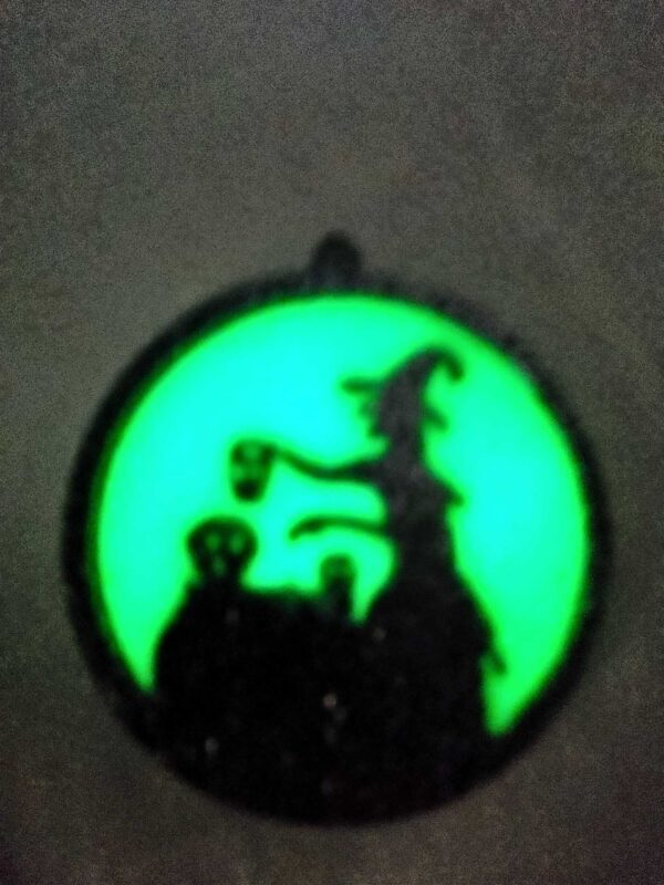 Witch Glow-in-the-Dark Hanging Ornament - Image 2
