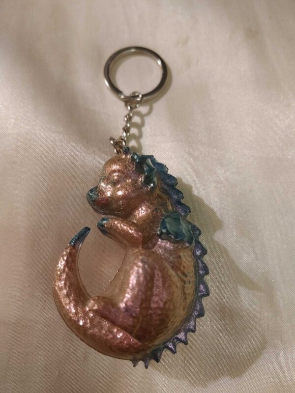 Baby Dragon Grape/Champagne Keychain