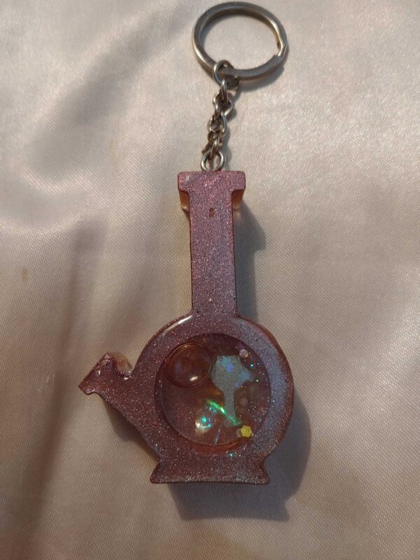 Bong Red Colour Shift Shaker Keychain