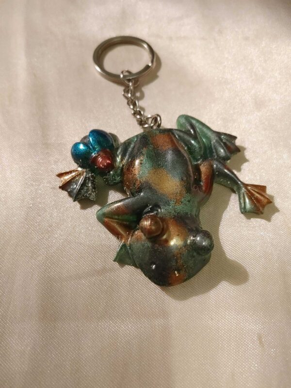 Frog & Bug Camo Keychain