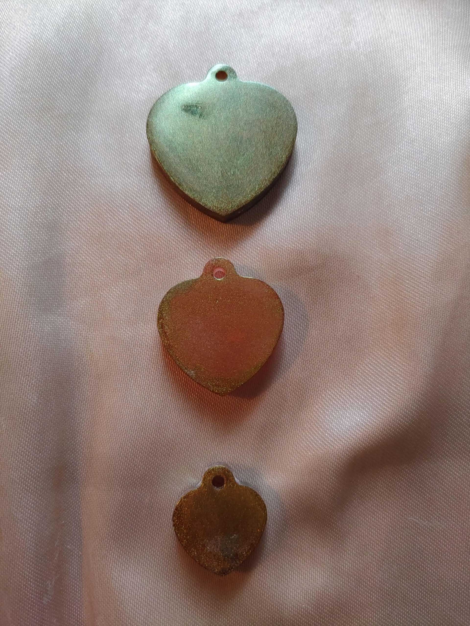 Heart Gold/Black (S/M/L) Collar Tag