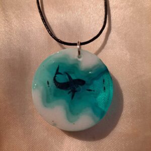 "Sandy Ocean' Series Resin Pendant Necklaces