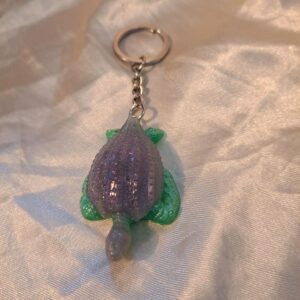 Turtle Grey/Green Keychain