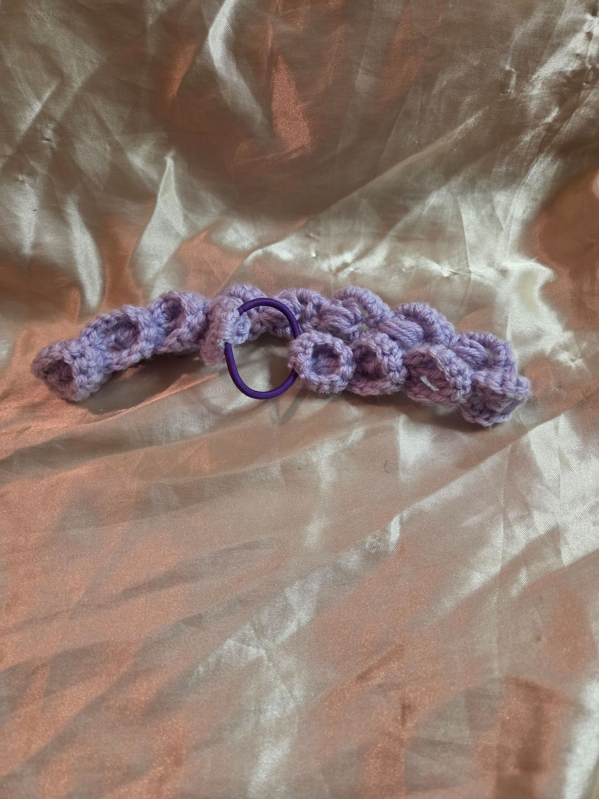 Pop Out Purple Adult Crochet Headband - Image 2