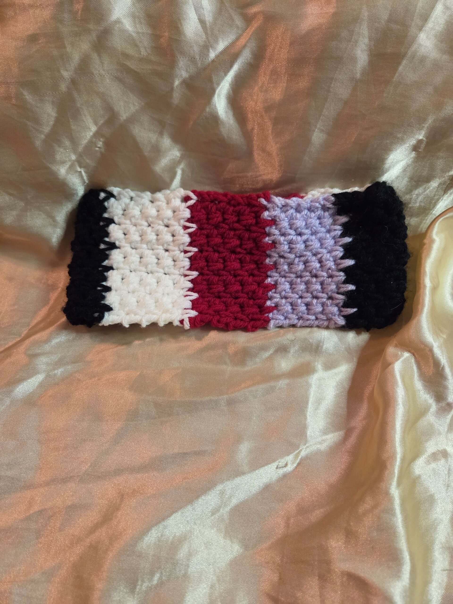 Simple Style Purple/Black/White/Red Adult Crocheted Headband
