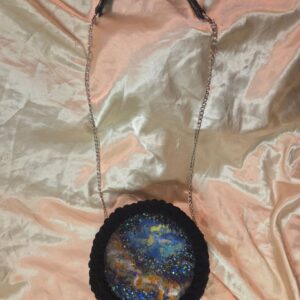 Space Theme Crochet Purse