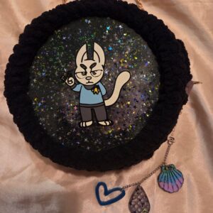 Trek Spock Cat "Live long and pawsper" Crochet Purse