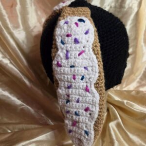 Punk Bunny Donut Ears Black/White/Light Brown Adult Hat