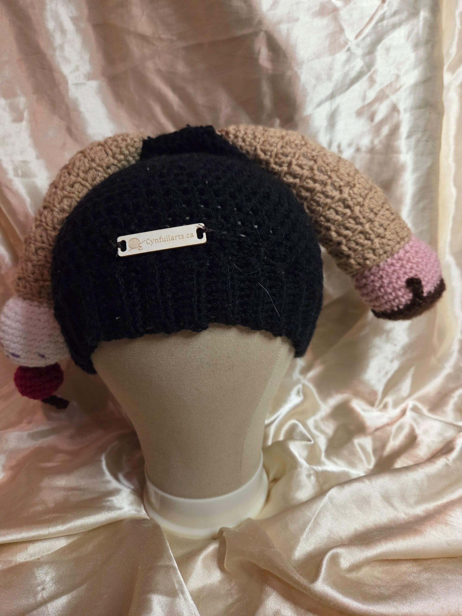 Punk Bunny Ice Cream Cone Ears Black/White/Brown/Red/Pink Adult Hat