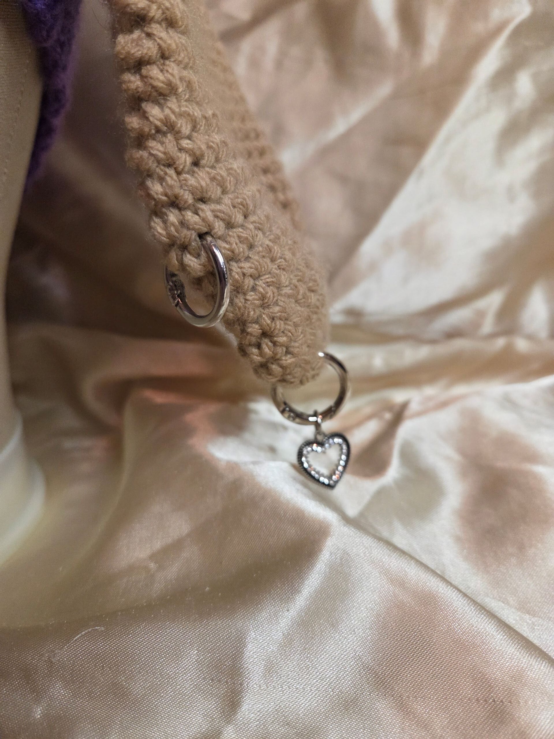 Punk Bunny Purple/Pink/Light Brown + Silver Tone Piercings Adult Hat - Image 3