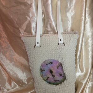 Skeleton Keys White Crochet Handbag/Tote